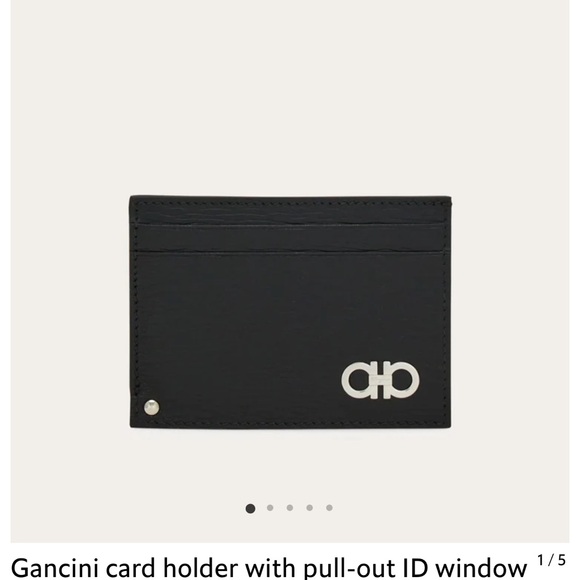 Never Used! Brand new ! Black Card Holder with Pull-Out ID Window